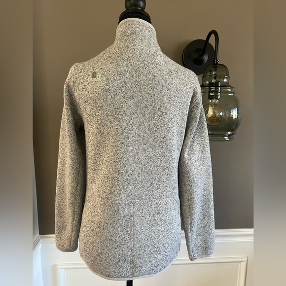 On shift sweater knit jacket in grey heather - Picture 2 of 5